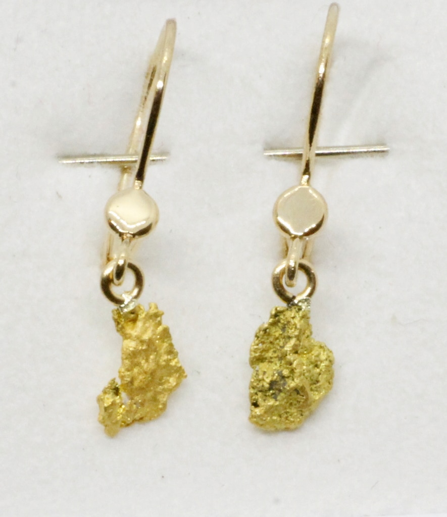 Korvakoruriipukset kultahiput 4x6mm Lemmenjokikoru Alhonen