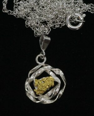 Kipinä kultahippu -hopea Riipus Hopeija-design Inari