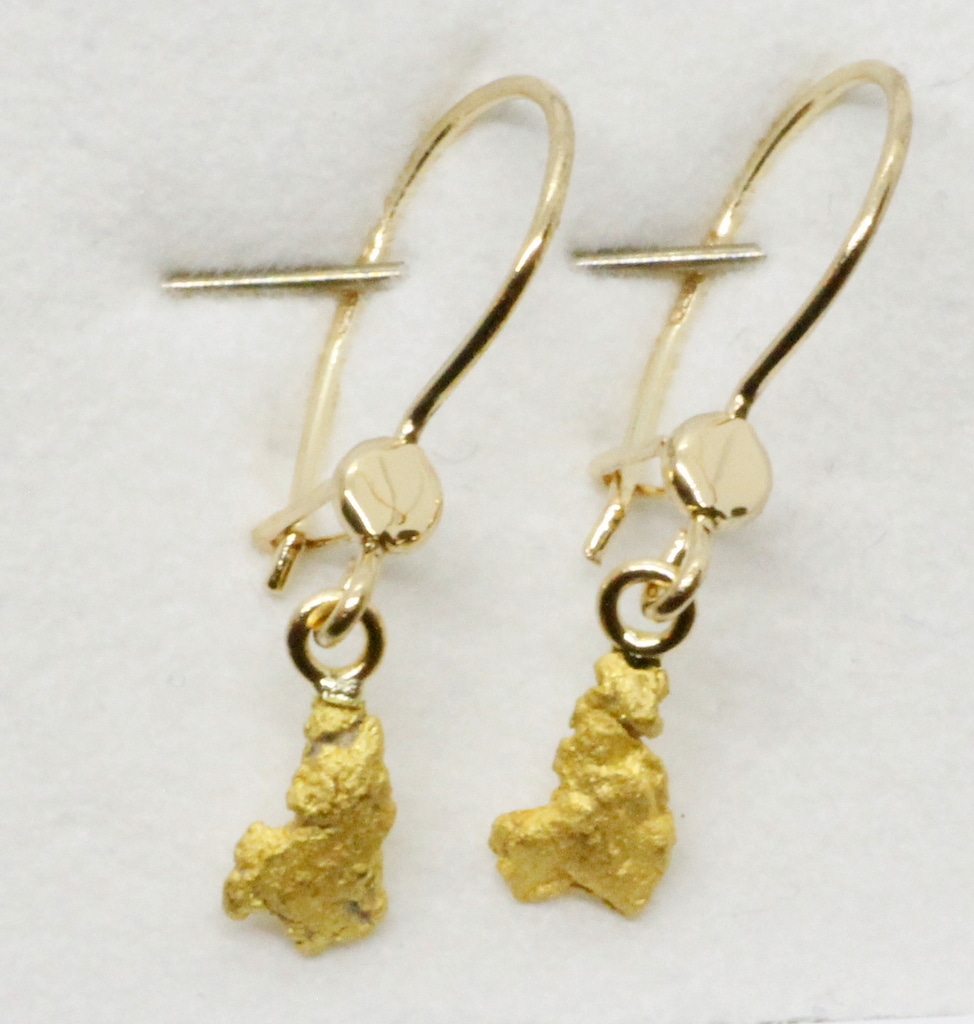 Korvakoru riipus2kpl kultahiput 6mm ArcticGold Lemmenjokikoru Alhonen