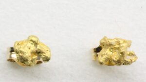 Kultahippu korvanapit(2kpl) 5mm Arctic Gold Lemmenjoki