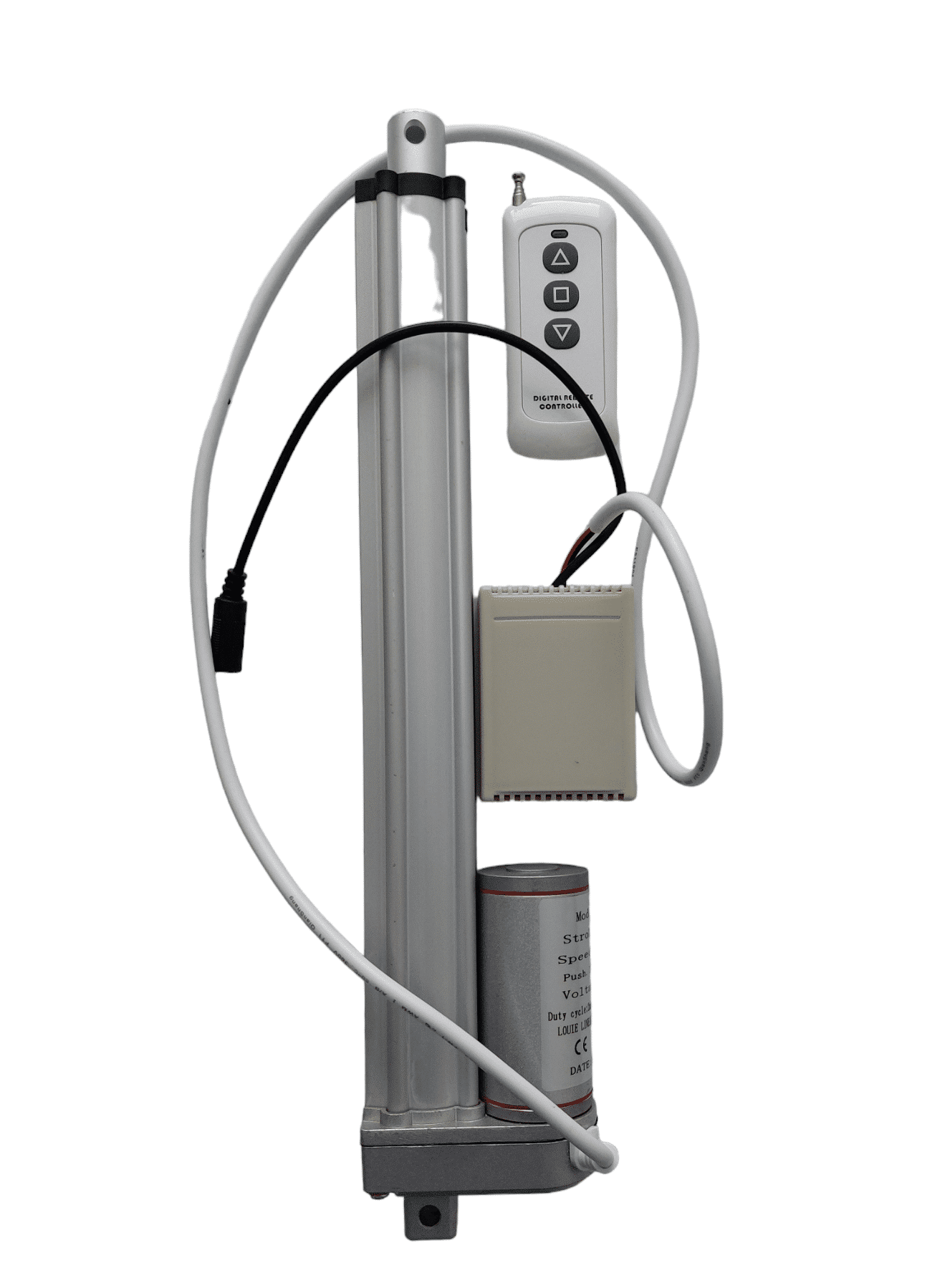 Lineaarimoottori 12V 250mm 700N Kauko-ohjaus