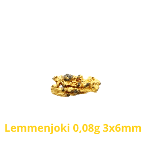 Kultahippu 0.08g 3x6mm Lemmenjoki Arctic Gold
