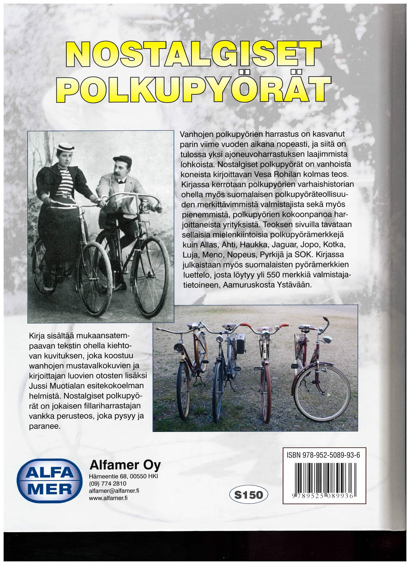 Nostalgiset polkupyörät; Alfamer -kirja Vesa Rohila - Image 2