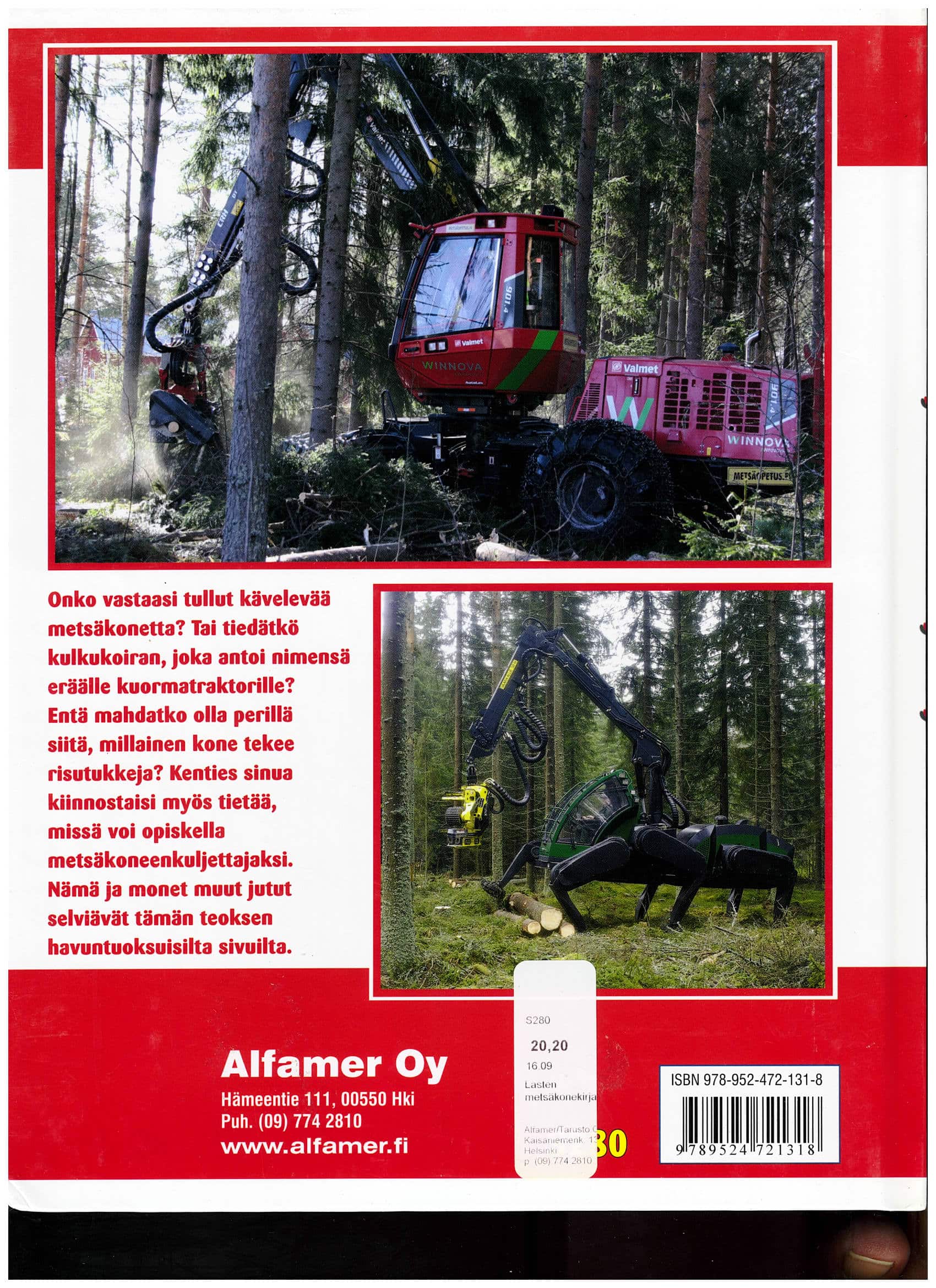 Lasten metsäkonekirja; Alfamer -kirja Marjatta ja Vesa Rohila - Image 2