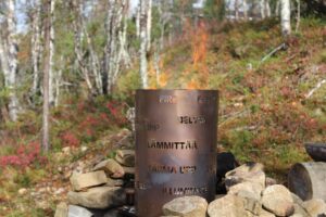 Tulisija ja nuotiokehys Nuotio lämmittää FE