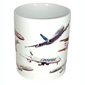 Lentokone muki RETRO MUKI sarja