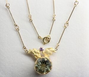 Berylli Ametisti ja kultahippu kääty Lemmenjokikoru Alhonen