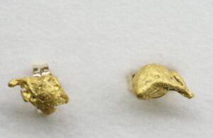 Kultahippu korvanapit(2kpl) 6mm Arctic Gold Lemmenjoki