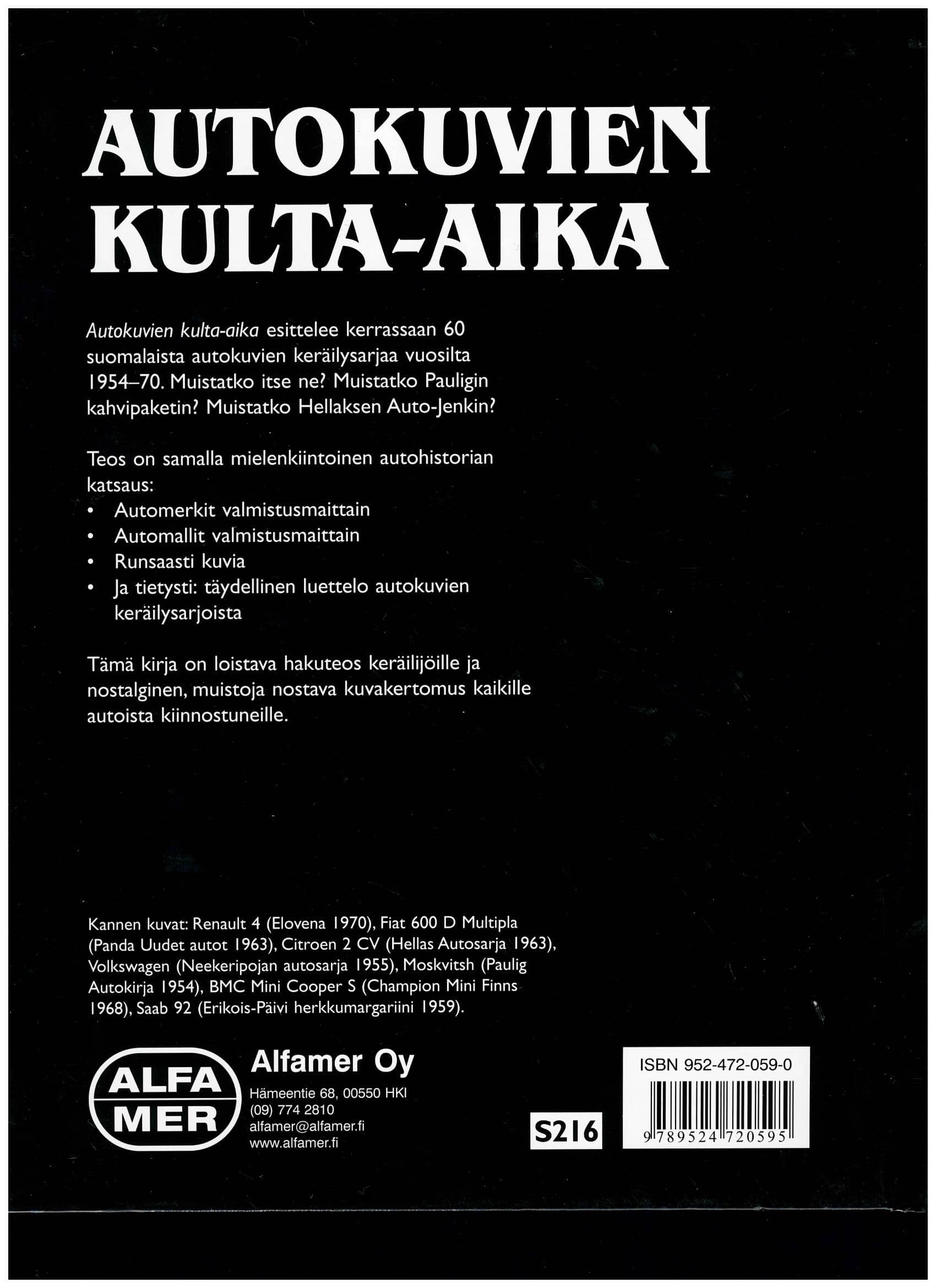 Autokuvien Kulta-aika; Alfamer -kirja - Image 2