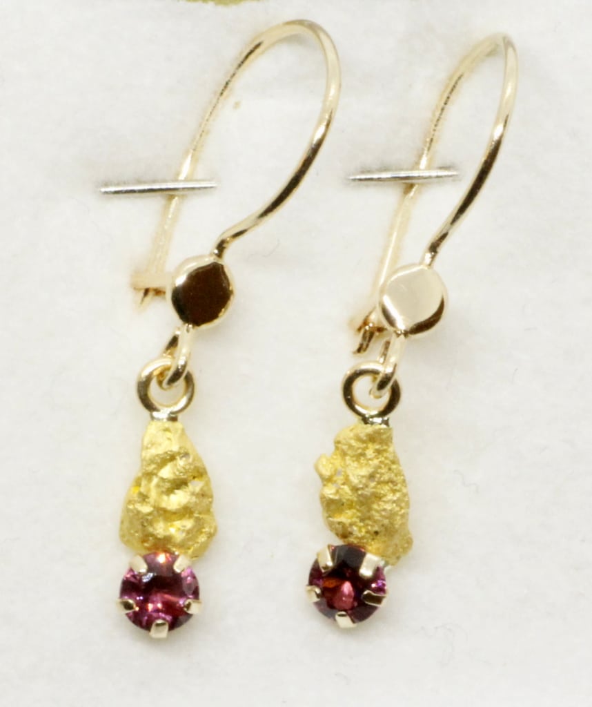 Granaattikorvariipukset-kultahiput 4ja5mm Lemmenjokikoru Alhonen