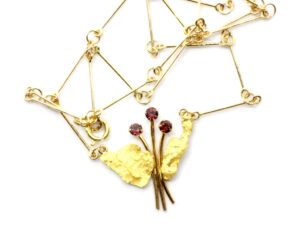 Granaatti ja kultahippu kukkakääty Lemmenjokikoru Arctic Gold Alhonen