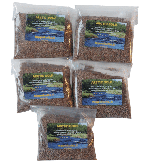 Tarjouspaketti 5 vaskaushiekkapussia. Pussissa on viisi vaskaushippua 1-2mm - Image 5